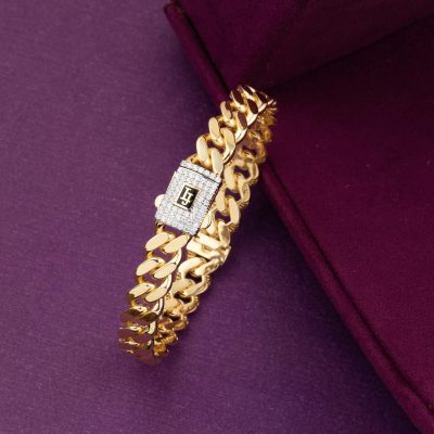 Curb 14K Gold Cuff - 14K - 15.6g - EZ Gold