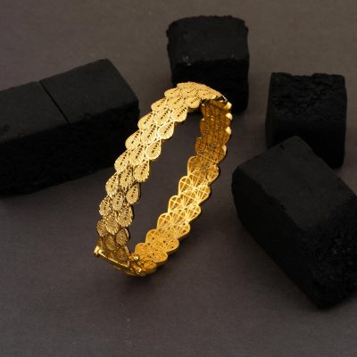 Damla Model 14 Ayar Kelepçe Altın Bileklik - 14K - 15.14g - EZ Gold