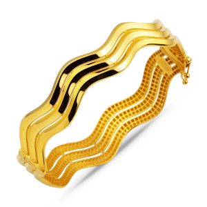 Zikzak Ajda Designed 14 Karat Cuff Bracelet