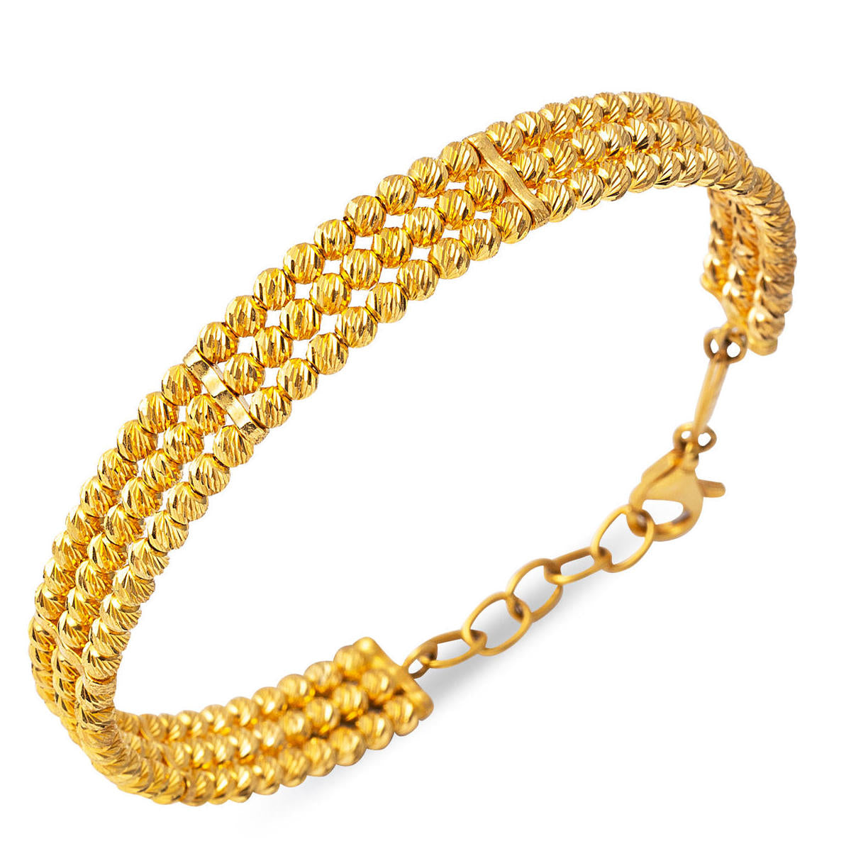 Ball 14 Karat Top Top Gold Cuff Bangle