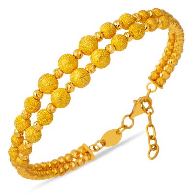 14K Gold Trend Spor Cuff Bracelet