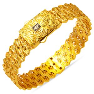 14 Carats Design Desenli Manchette Or Jonc