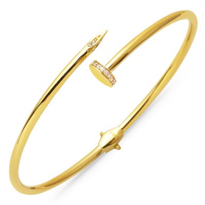 Çivi Designed 14K Gold Cuff Bracelet