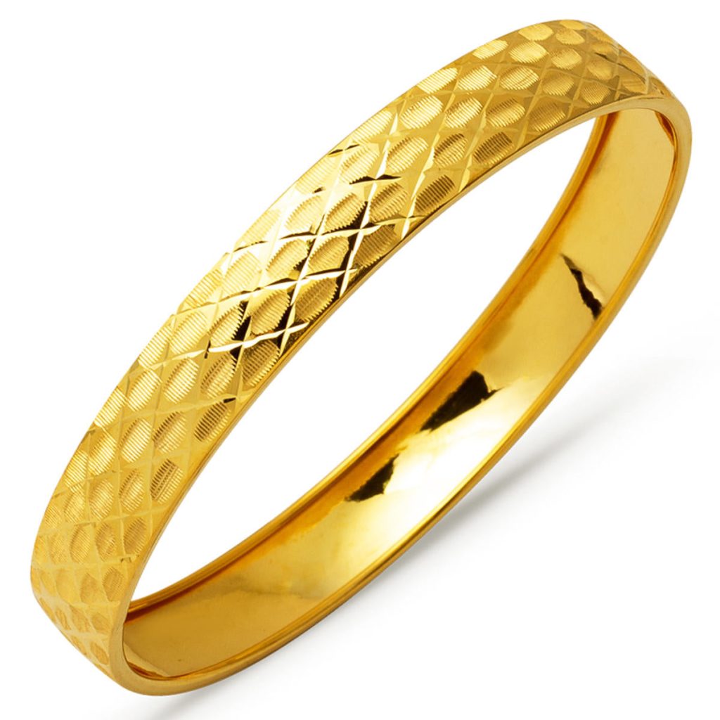 Baklava Desenli 14 Carats Or Cadeau Jonc