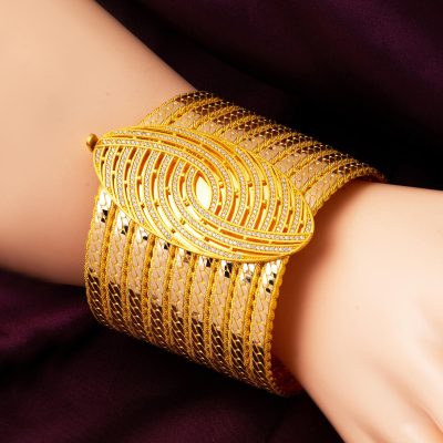 Trend with Clasp Curb Design Kilitli Gold Bracelet - 14K - 52.5g - EZ Gold