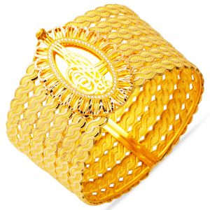 Saç Tressélü Monogramme Ottoman Manchette Or Jonc