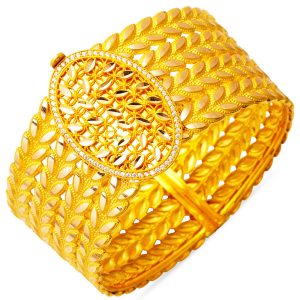 Başak Torsadée Design Manchette Or Jonc