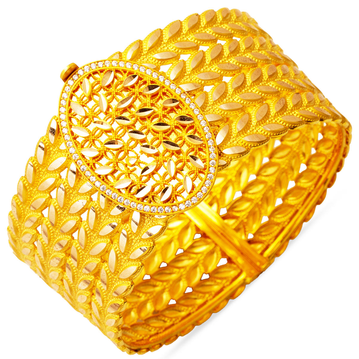 Başak Torsadée Design Manchette Or Jonc
