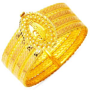 Design Tughra Gold Cuff Bangle