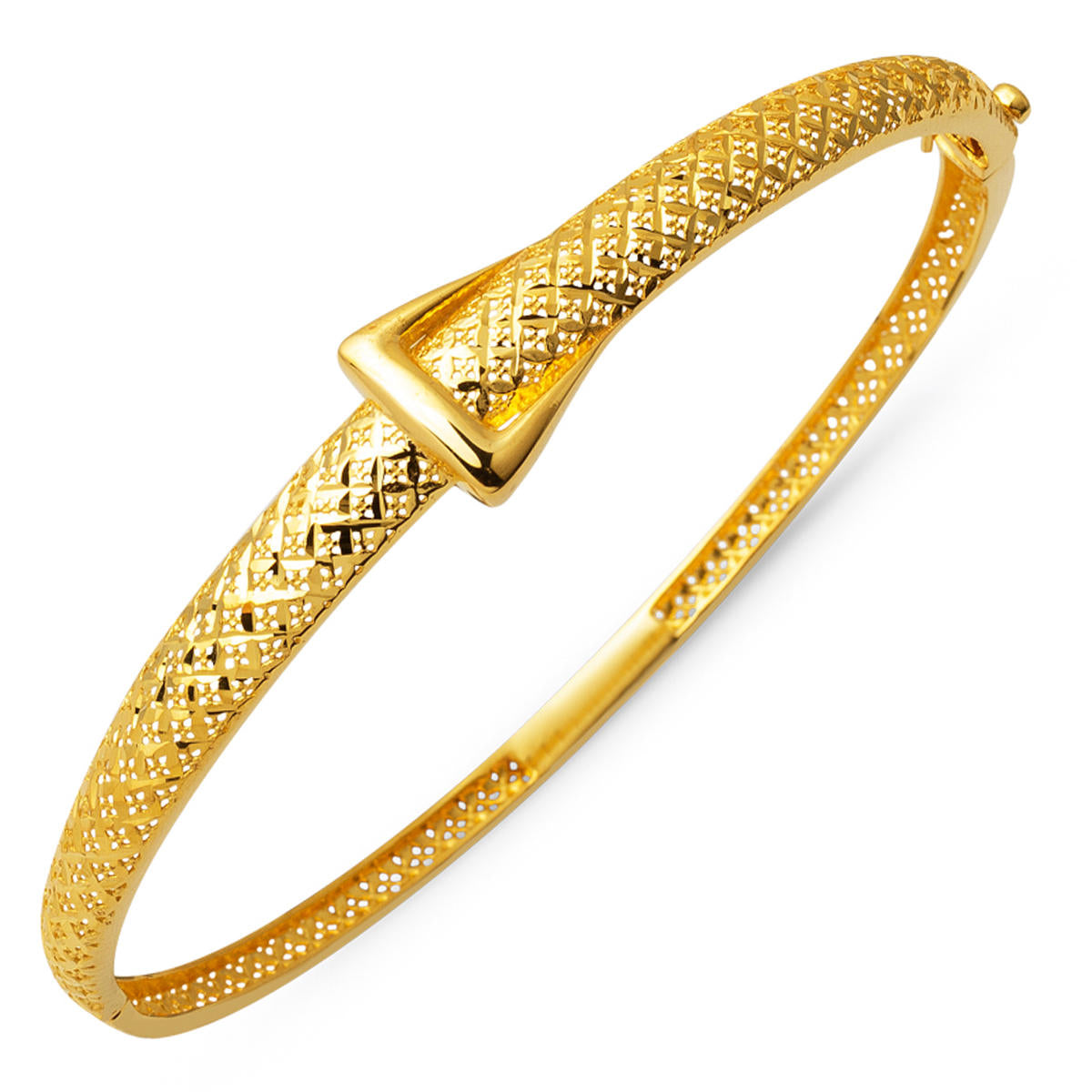 22 Carats Kemer Or Manchette Jonc