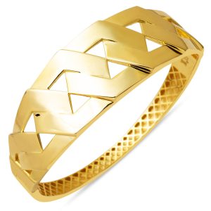 Chaine Motif Or Manchette Jonc