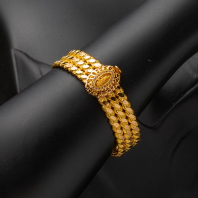 with Monogram 22K Gold Twistedlı Cuff Bracelet - 22K - 24.45g - EZ Gold
