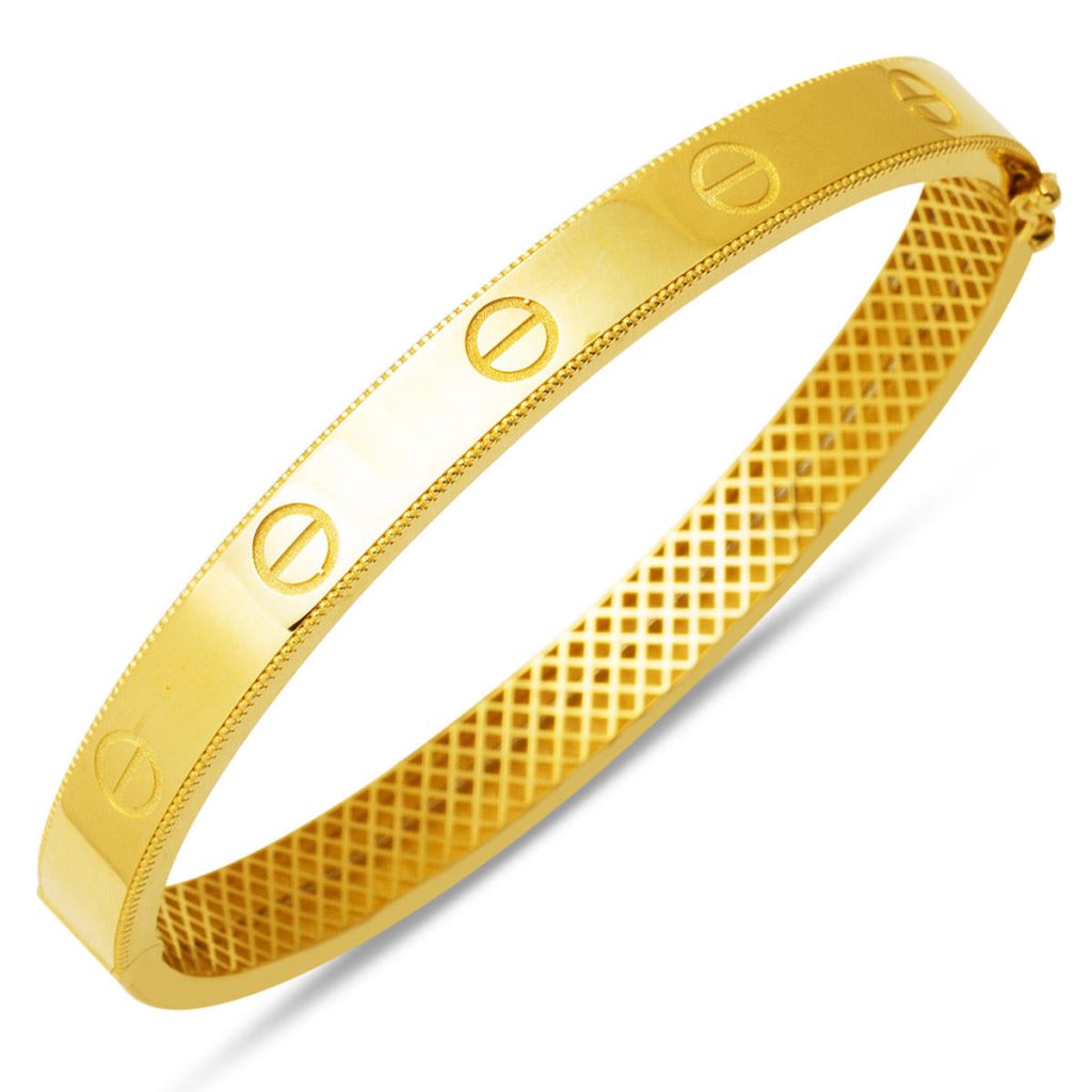 14 Carats Or Vida Detaylı Manchette Jonc