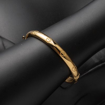 14K Gold Vida Detaylı Cuff Bracelet - 14K - 10.93g - EZ Gold