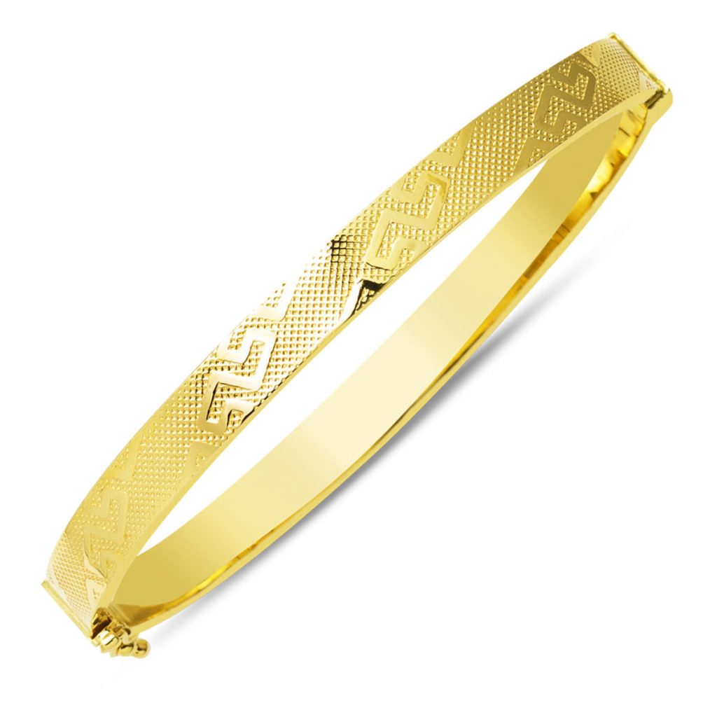 Versage Tarzı 14 Karat Gold Cuff Bangle