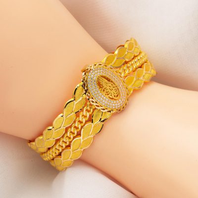 Tuğralı 14 Ayar Altın Kelepçe Bilezik - 14K - 21.75g - EZ Gold