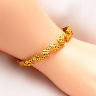22 Ayar Altın Zikzaklı Kelepçe Bilezik - 22K - 11.5g - EZ Gold