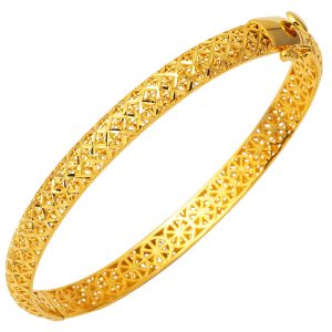 Star 22 Karat Gold Cuff Bangle