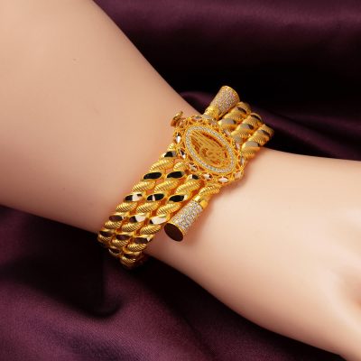 Burgu Kelepçe Tuğralı Altın Bilezik - 14K - 19.99g - EZ Gold