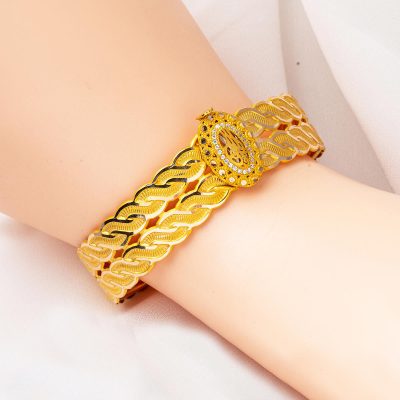 Tuğralı 14 Ayar Altın Kelepçe Bilezik - 14K - 18.5g - EZ Gold