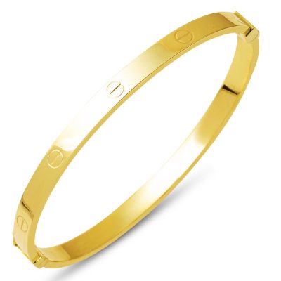 with Screws 14K Cuff Çocuk Bileziği