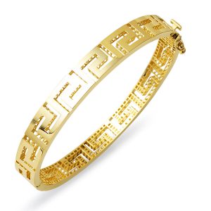 Versage 14 Karat Cuff Gold Bangle