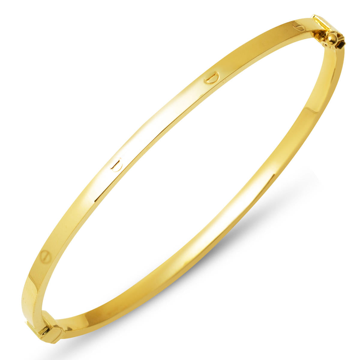 à Clous 14 Carats Or Manchette Jonc