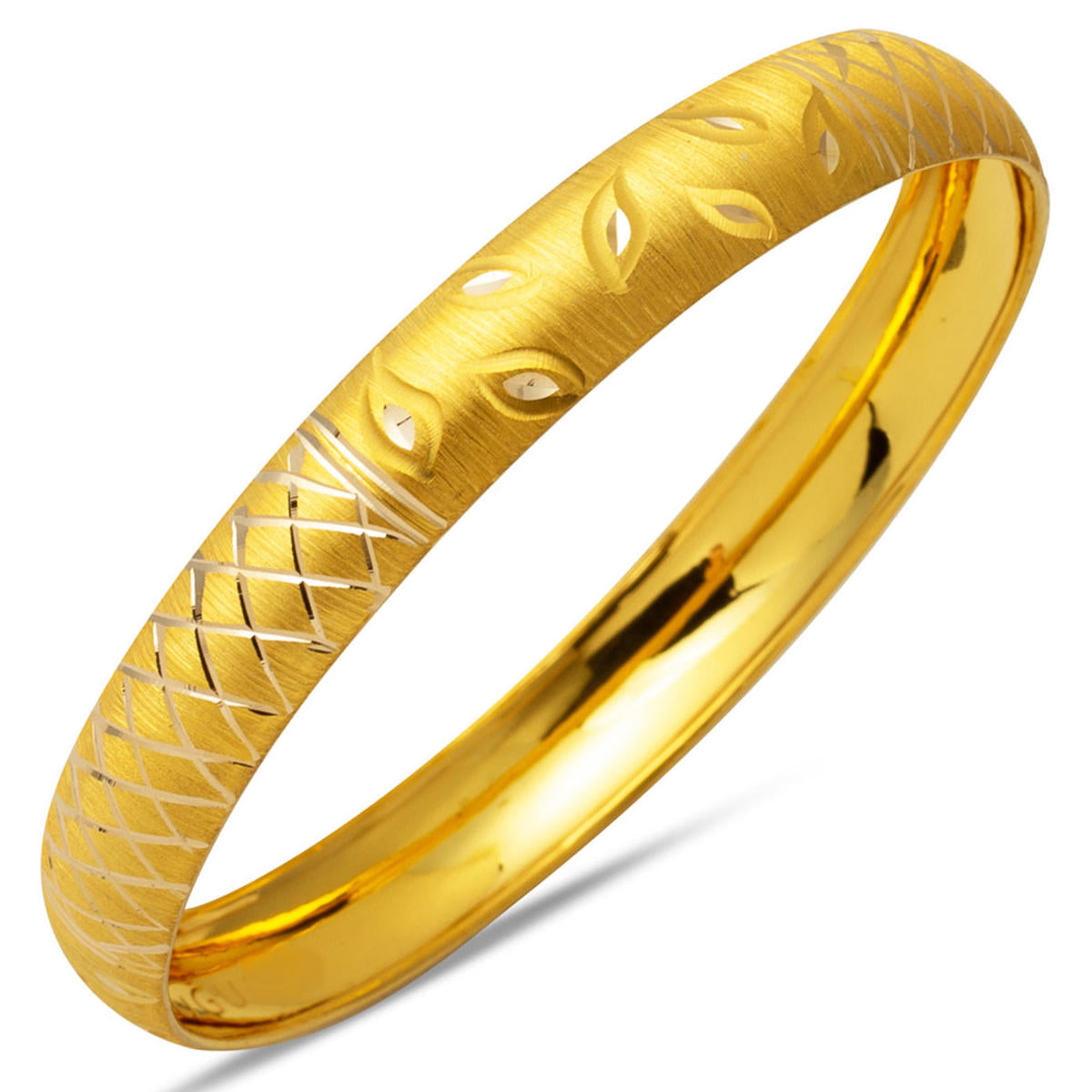 Feuille 14 Carats Or Jonc 6 Gr.