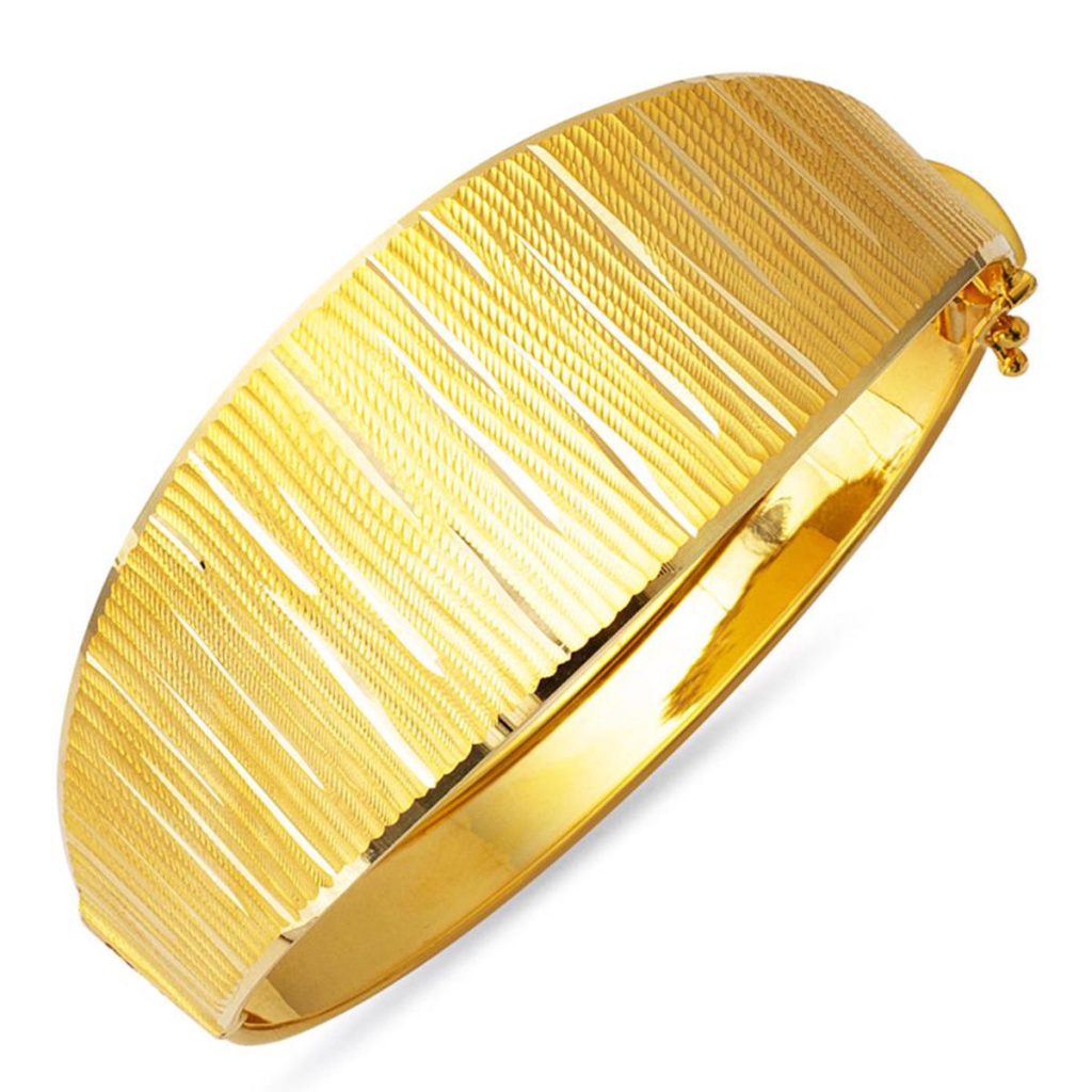 Çizgi 22 Karat Cuff Gold Bangle