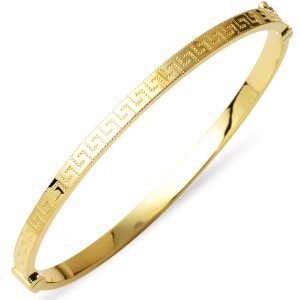Versage 14 Karat Gold Cuff Bangle