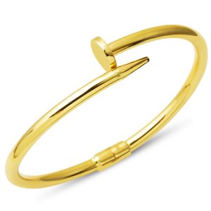 Çivi 14 Karat Plain Gold Bangle