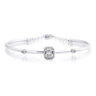 0,29 Karat Baguette Diamant Bracelet