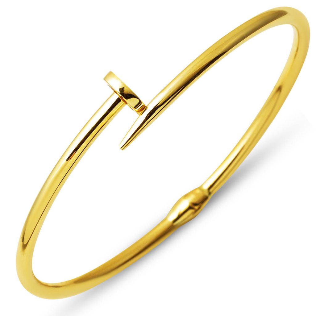 Çivi 14 Karat Plain Gold Bangle