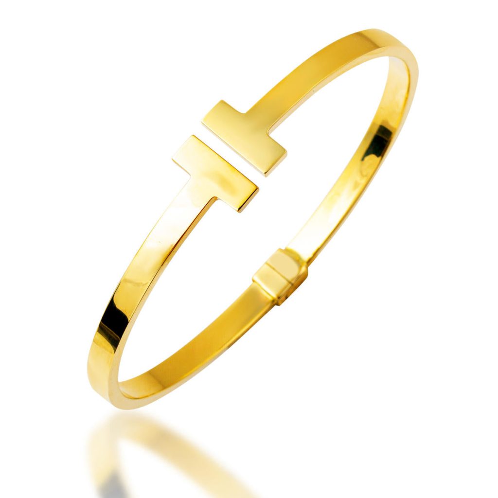 Te 14 Carats Manchette Or Jonc