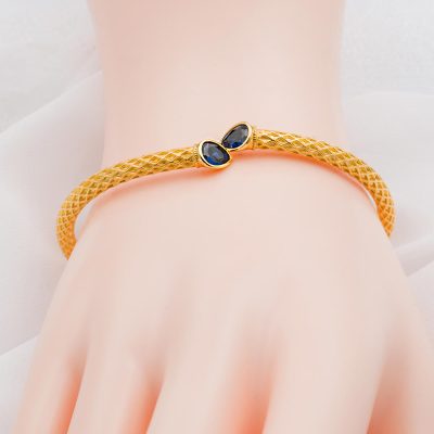Damlataş 22 Ayar Kelepçe Altın Bilezik - 22K - 14.68g - EZ Gold
