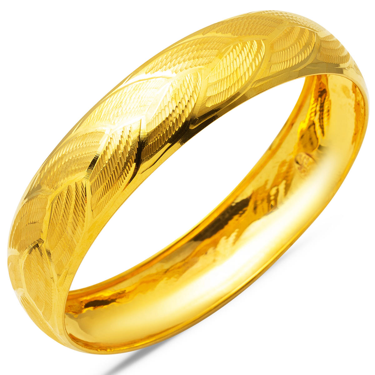 Saç Tressésü 14 Carats Or Jonc 9,50 Gr.