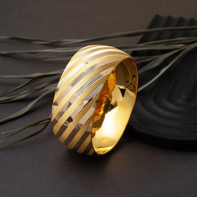 3 cm Enli 14 Ayar Mega Altın Bilezik 20 Gr. - 14K - 20g - EZ Gold