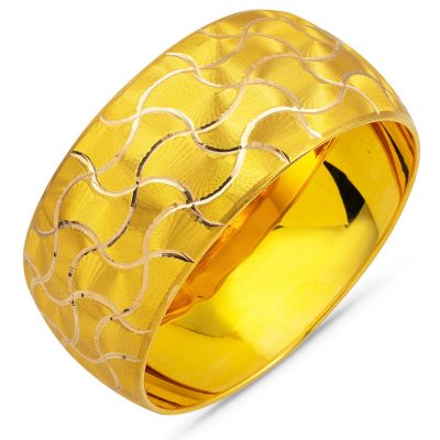 3 cm Enli 14 Karat Mega Gold Bangle 20 Gr.