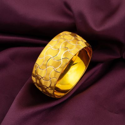 3 cm Enli 14 Ayar Mega Altın Bilezik 20 Gr. - 14K - 20g - EZ Gold