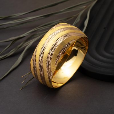 3 cm Genişliğinde 14 Ayar Altın Bilezik 21 Gr. - 14K - 21g - EZ Gold