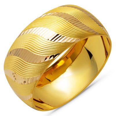 Mega 3 cm Enli 14 Karat Gold Bangle 21 Gr.