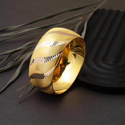 Mega 3 cm Enli 14 Ayar Altın Bilezik 21 Gr. - 14K - 21g - EZ Gold