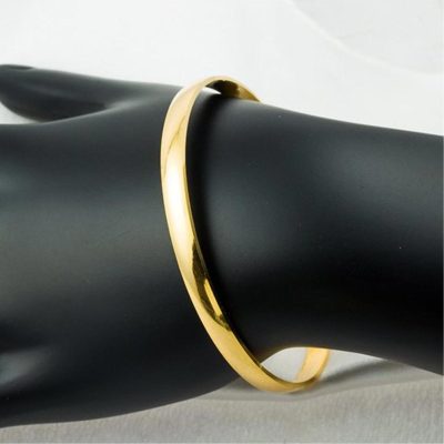 Düz Bombeli 14K Gold Bracelet - 14K - 5g - EZ Gold