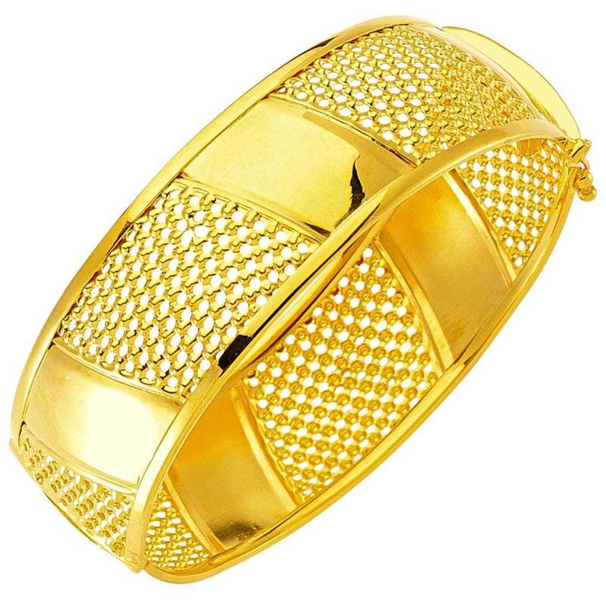Panier 22 Carats Or à Manchette Jonc