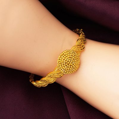 Dorique Design 14 Carats Or Manchette Bracelet - 14K - 15.52g - EZ Gold