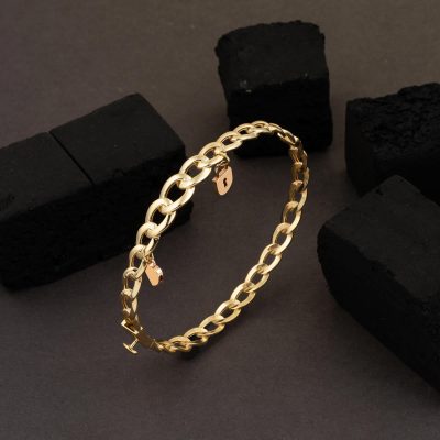 Pandora Kalpli Zincir 14 Ayar Altın Kelepçe - 14K - 9.41g - EZ Gold