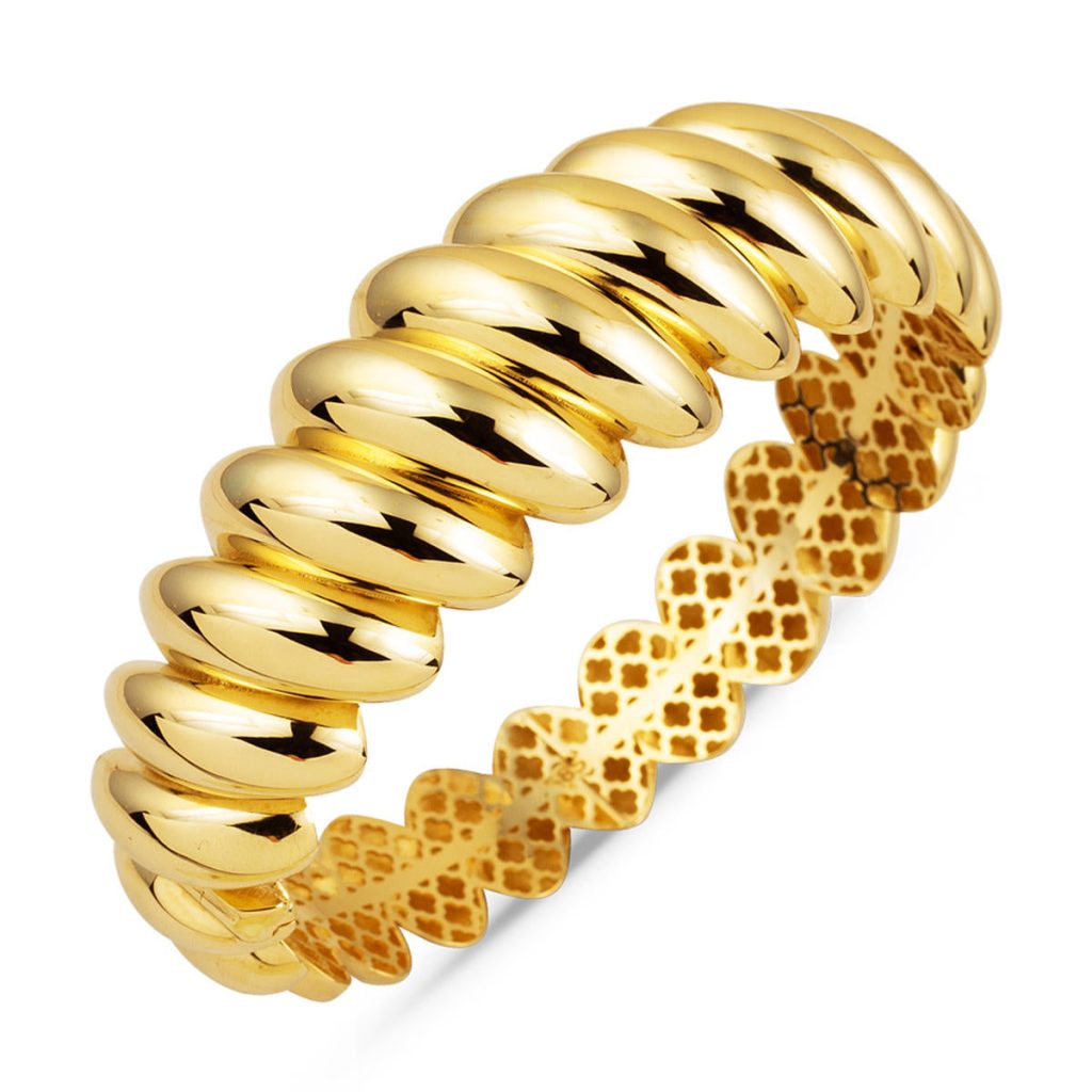 14 Karat Italian Twist Gold Bangle