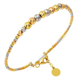 Boules Boules 14 Carats Manchette Or Jonc