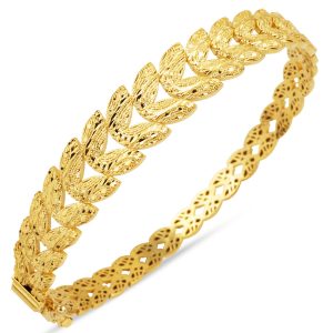 Başak 14 Karat Cuff Gold Bangle