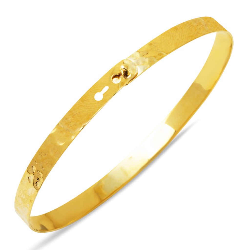 Dövme Kilitli Manchette Or Jonc 14 Carats